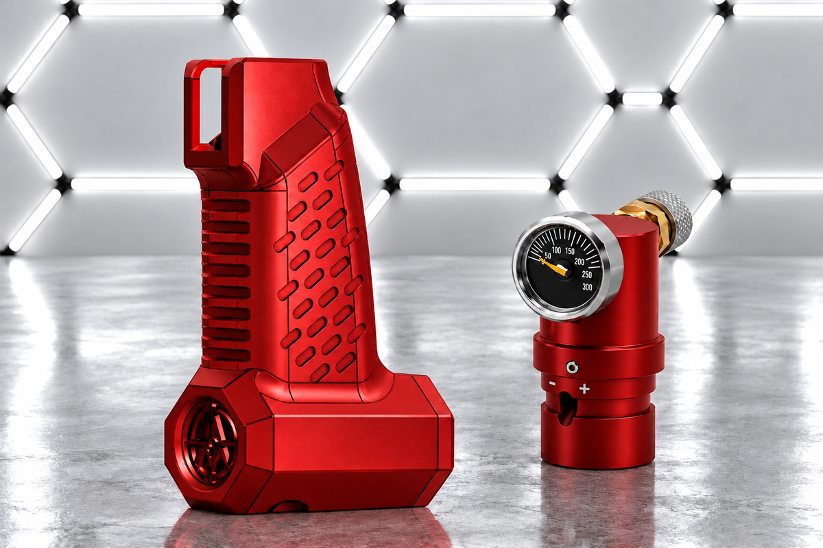 ESG air tank regulator pistol grip